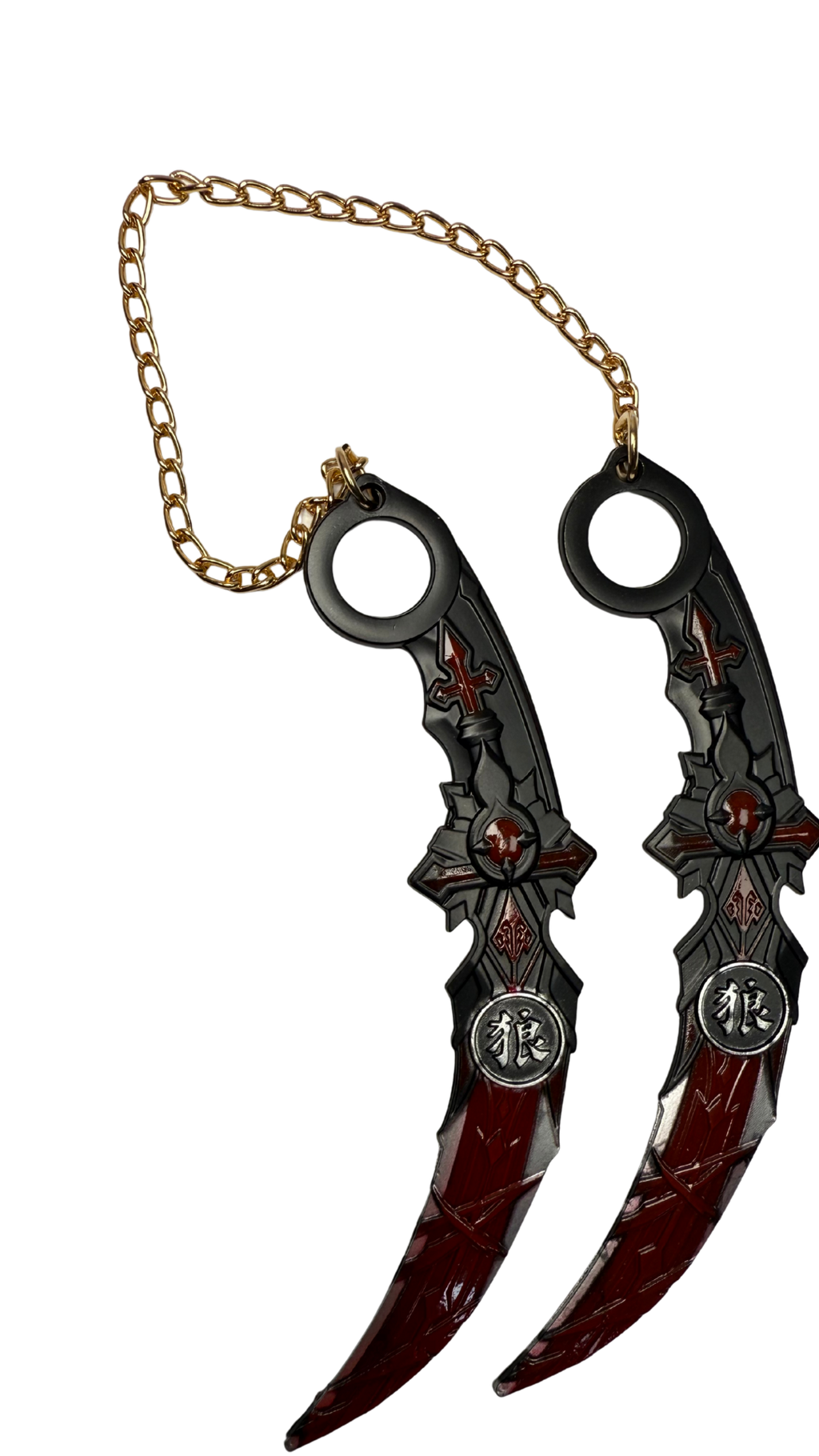 Dual Blood Cult Karambit Red Skull Gothic Weapon | Hellzone