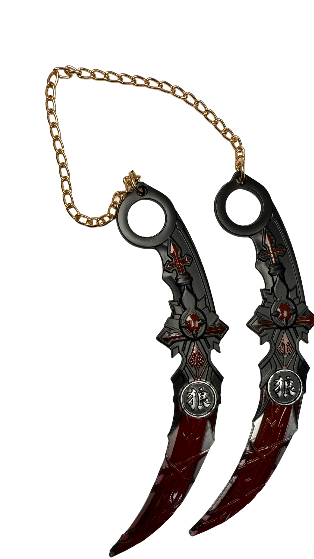 Dual Blood Cult Karambit Red Skull Gothic Weapon | Hellzone