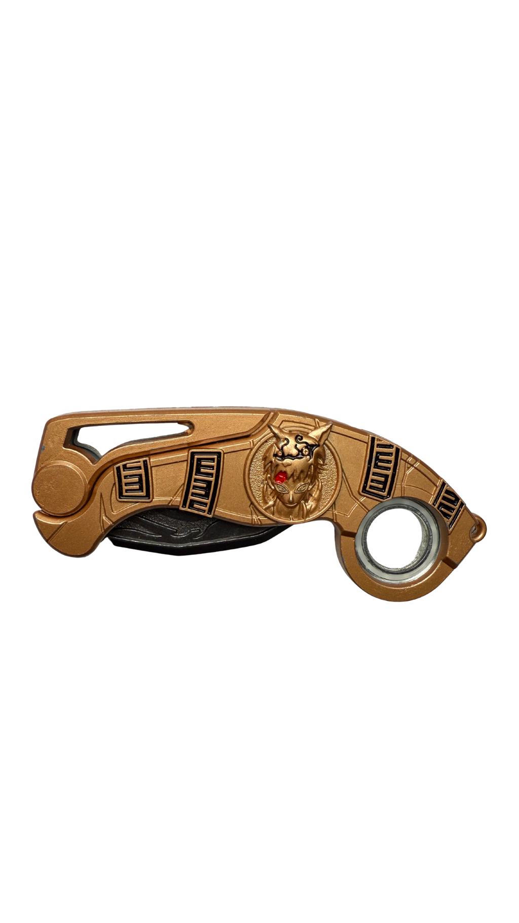 Egyptian Pharaoh Karambit Folding Knife - Gold & Black | Hellzone