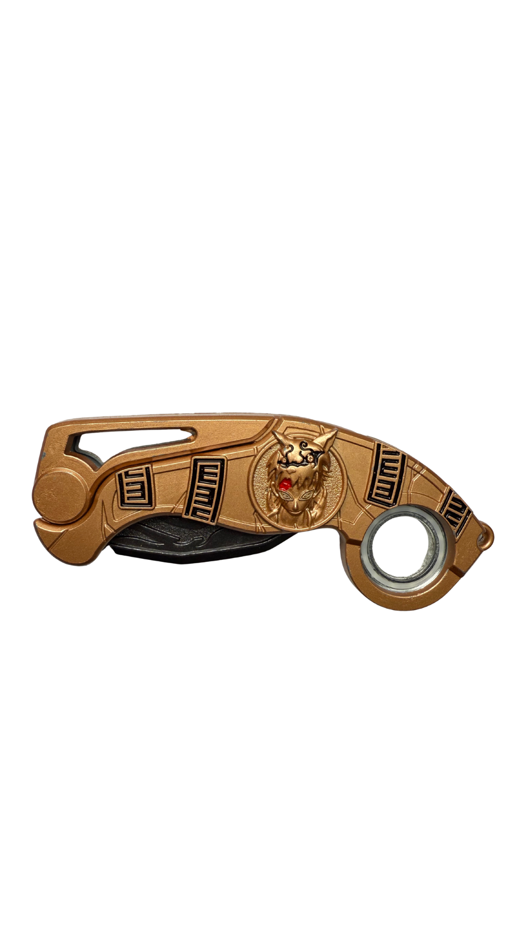 Egyptian Pharaoh Karambit Folding Knife - Gold & Black | Hellzone