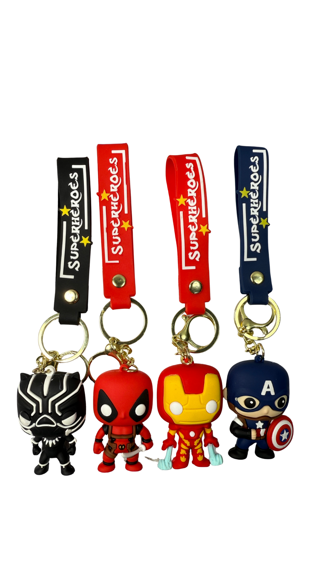 Superheroes 4 Piece Set Keychain | Hellzone