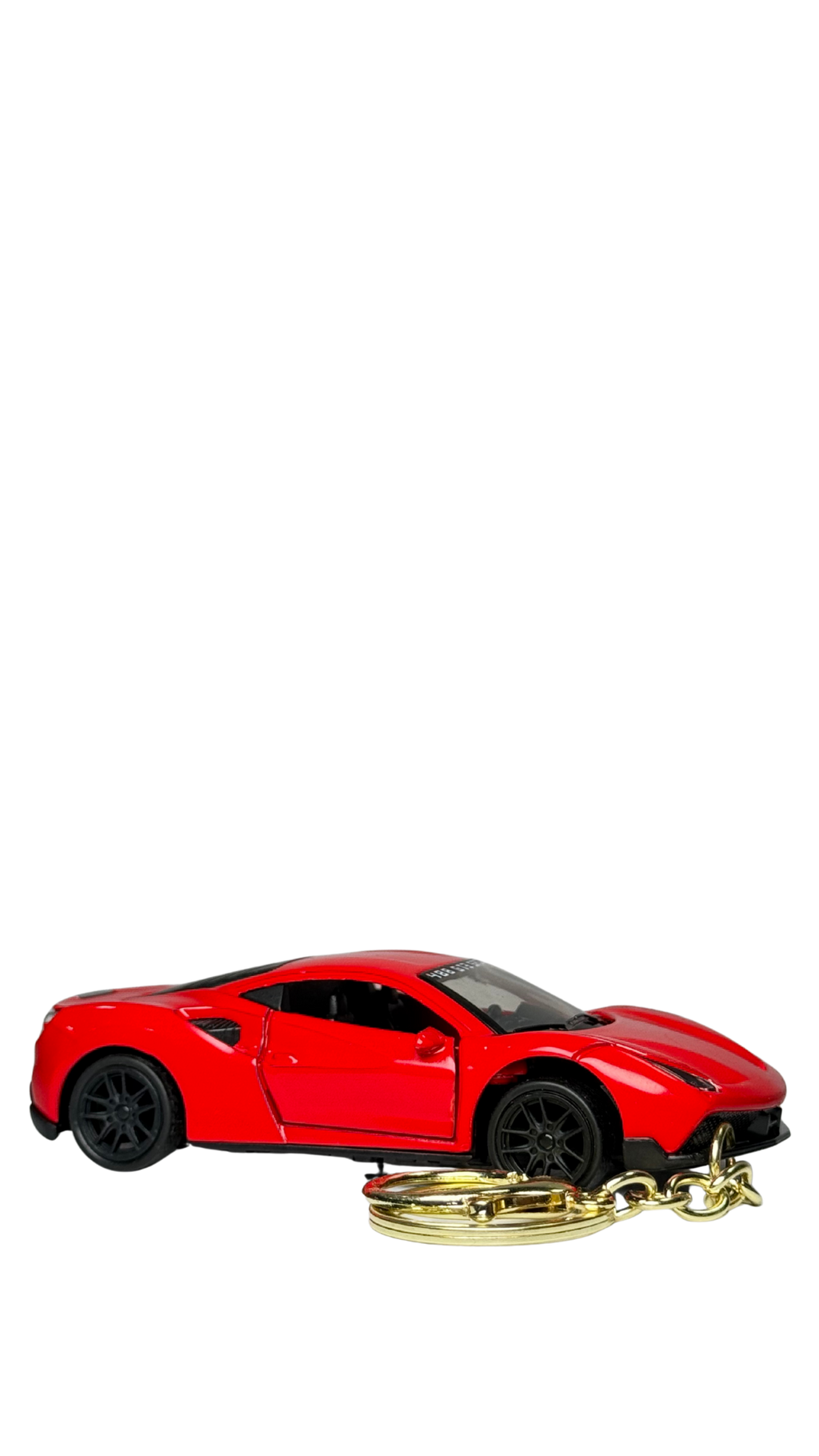 Italian Sports Car Glossy Red Finish GT Racing Replica Keychain | Hellzone