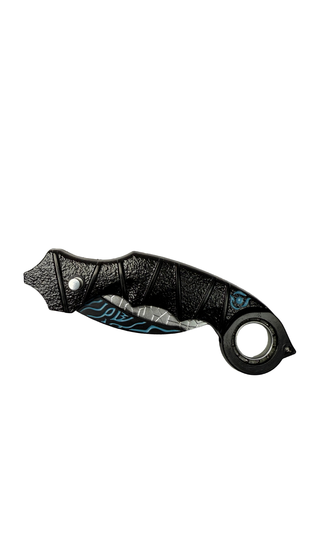 Frostbite Karambit Black & Ice Blue Skin Tactical Knife | Hellzone