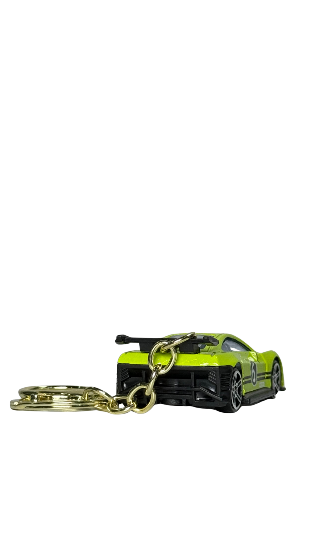 Race Car Neon Yellow GT Model Keychain | Hellzone