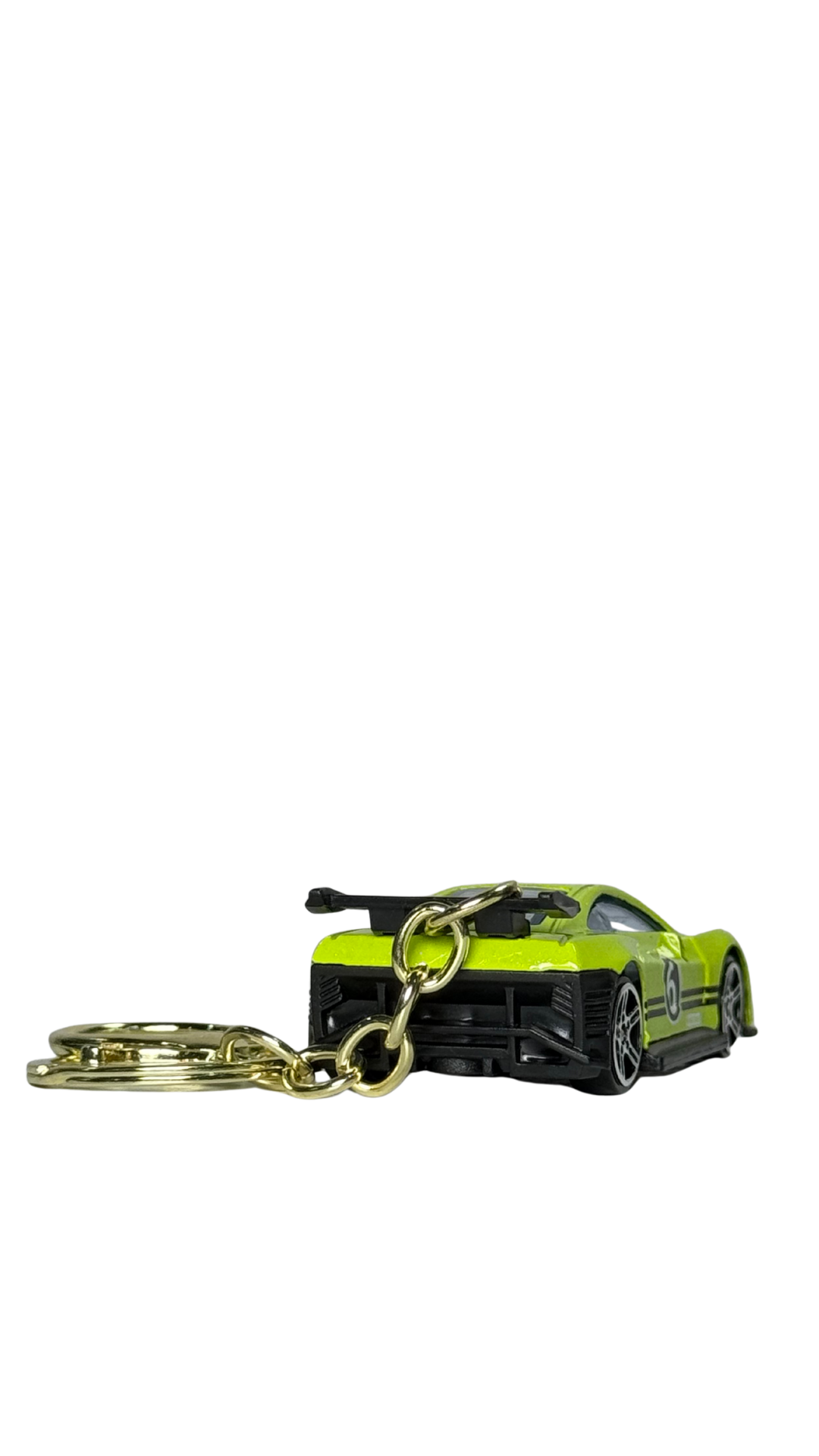 Race Car Neon Yellow GT Model Keychain | Hellzone