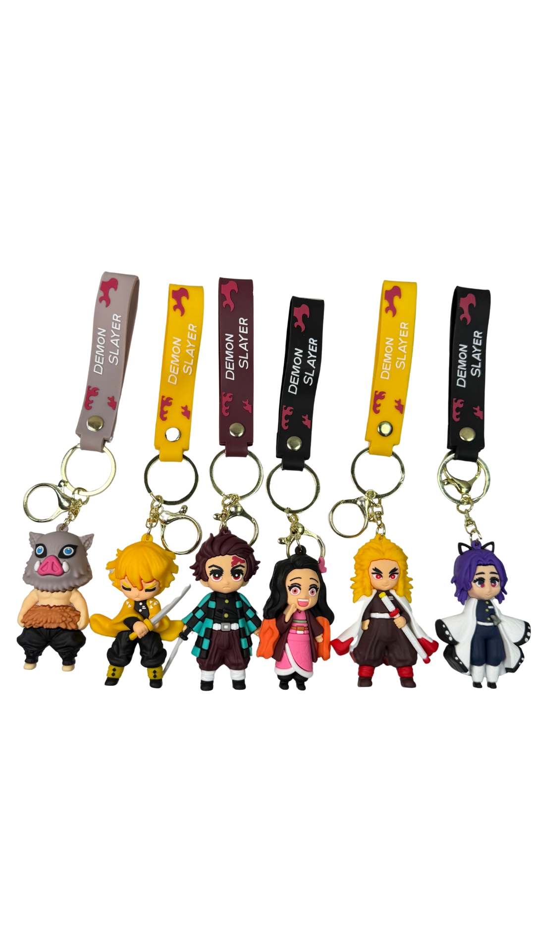 Demon Slayerc 6 Piece Set Keychain | Hellzone