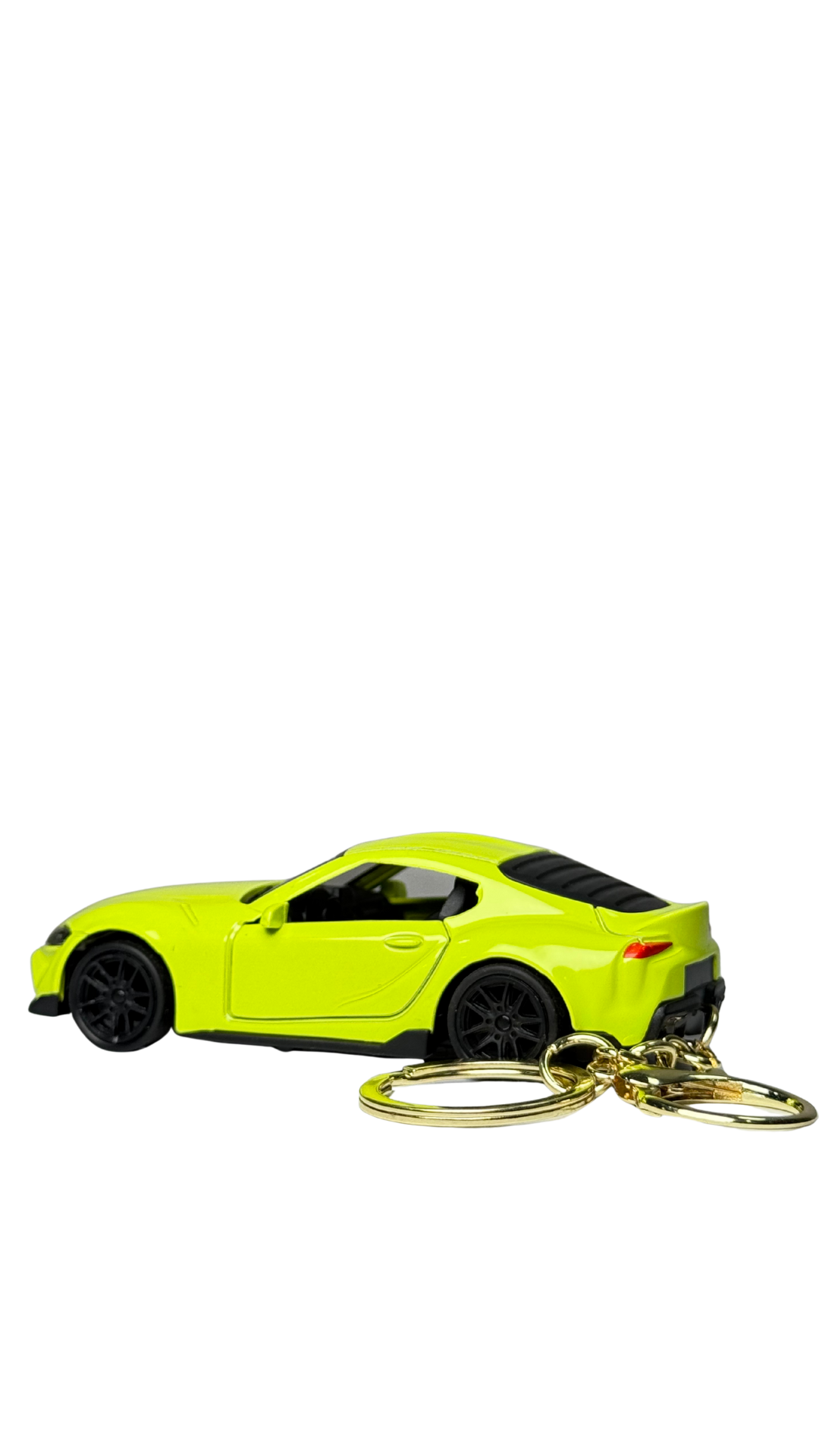 Sports Car Neon Yellow GT Model Super Performance Edition Keychain | Hellzone