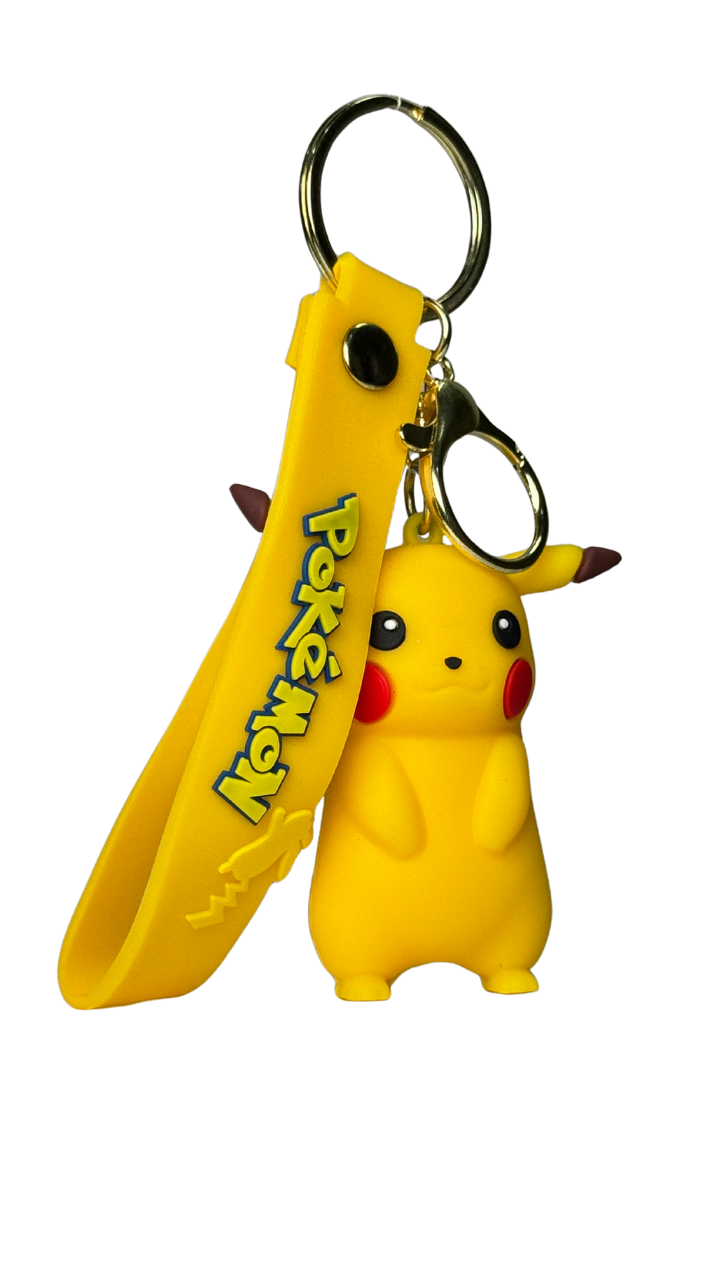 Pikachu Figure Keychain –Pikachu Rubber Keyring with Yellow | Hellzone