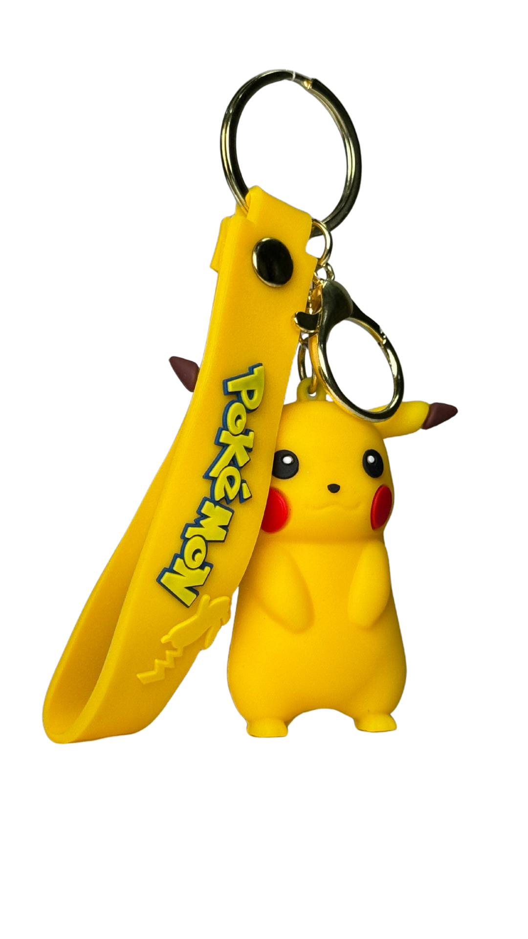 Pikachu Figure Keychain –Pikachu Rubber Keyring with Yellow | Hellzone