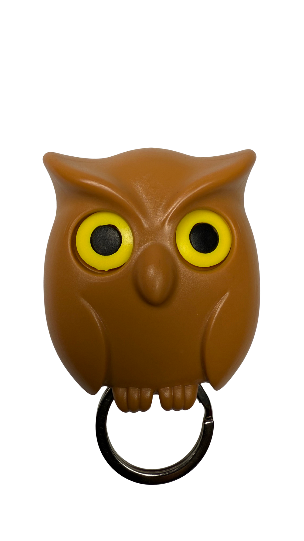 Brown Owl with Bright Yellow Eyes Key Holder| Hellzone