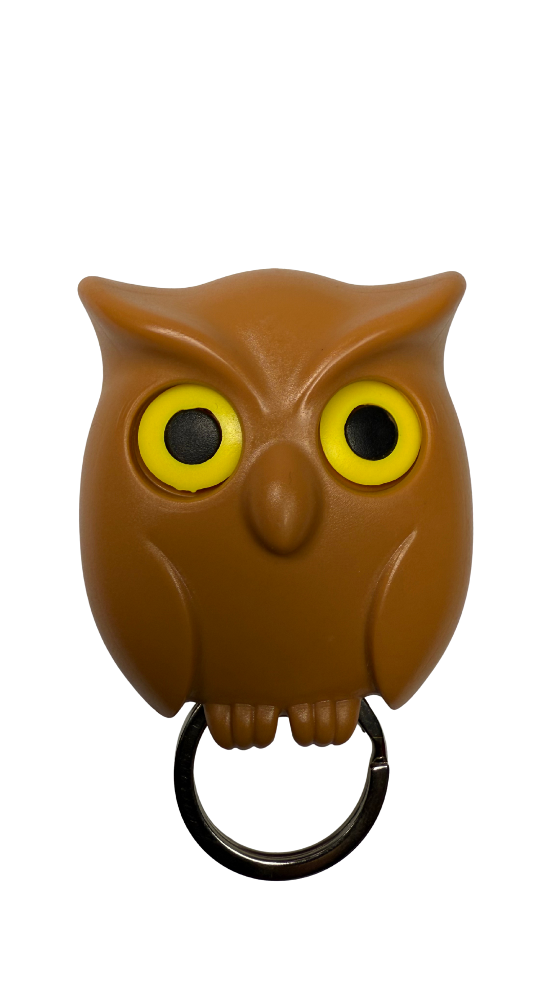Brown Owl with Bright Yellow Eyes Key Holder| Hellzone