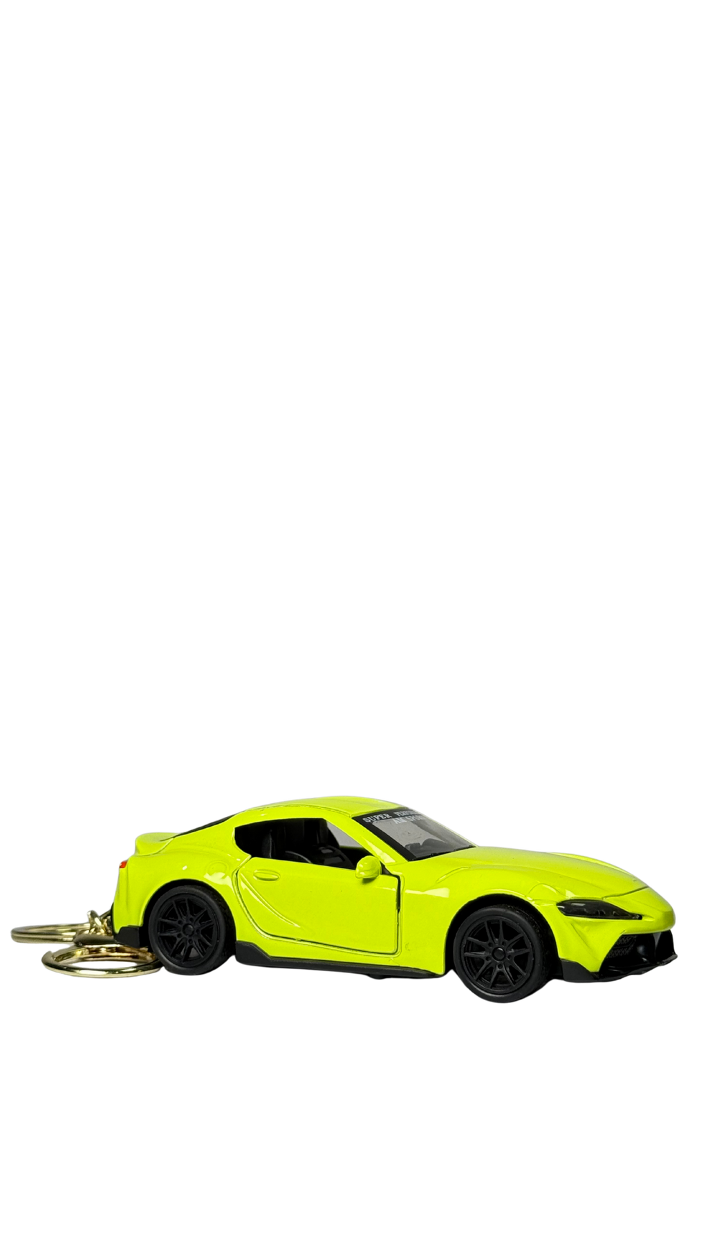 Sports Car Neon Yellow GT Model Super Performance Edition Keychain | Hellzone