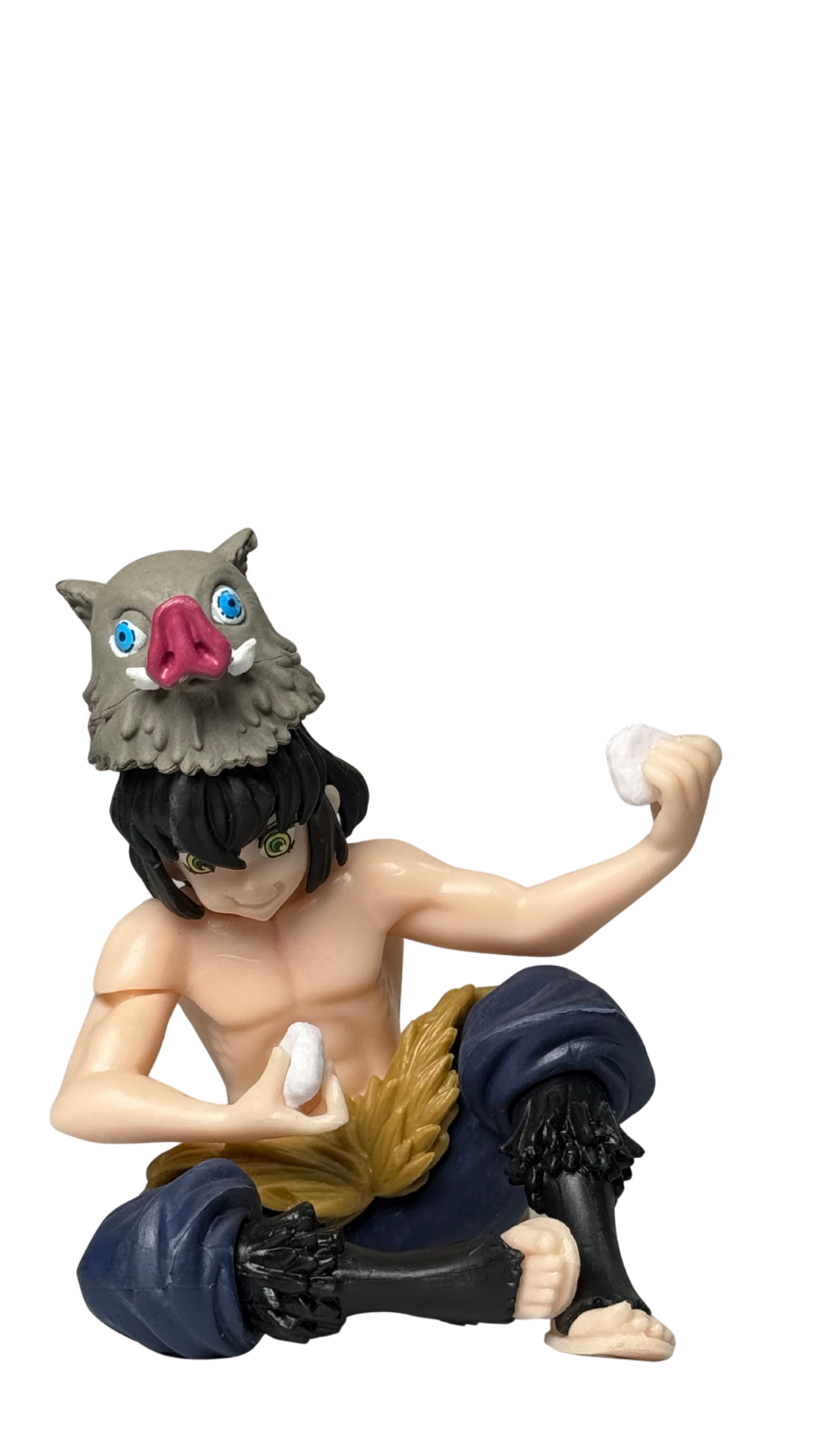 Inosuke Hashibira Perching/Sitting Action Figure (15Cm) Hellzone