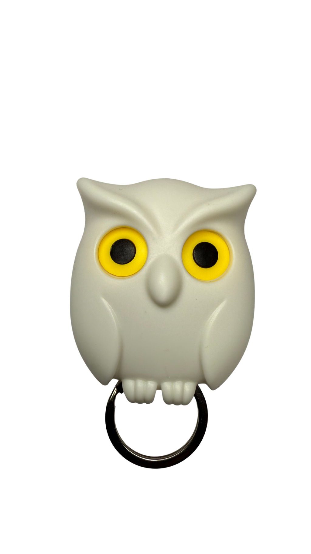 White Owl with Bright Yellow Eyes Key Holder| Hellzone