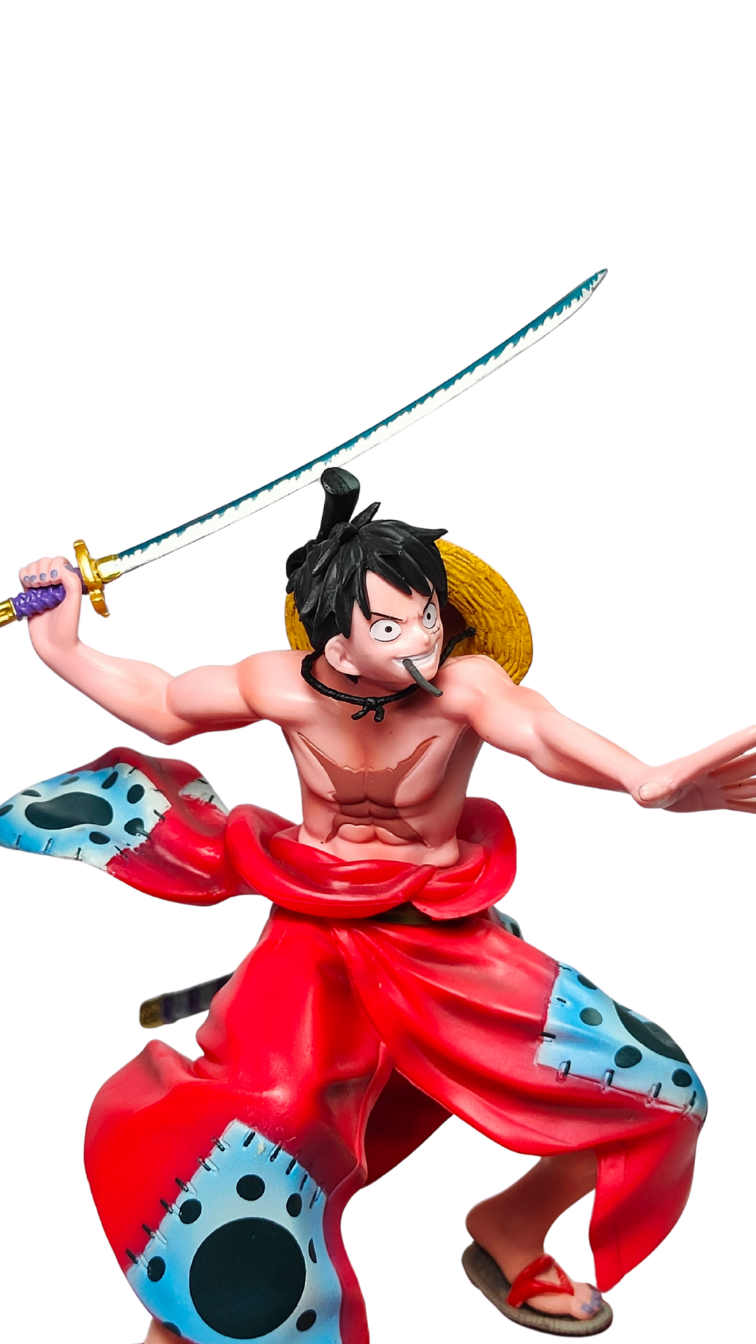 Monkey D. Luffy Dynamic Attack Pose with Katana Sword Action Figure (18Cm)
