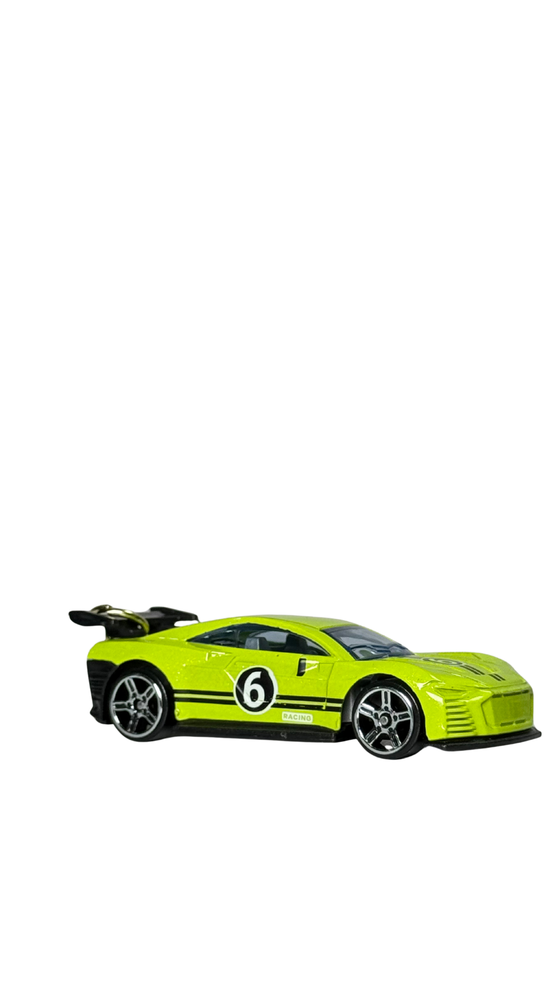 Race Car Neon Yellow GT Model Keychain | Hellzone