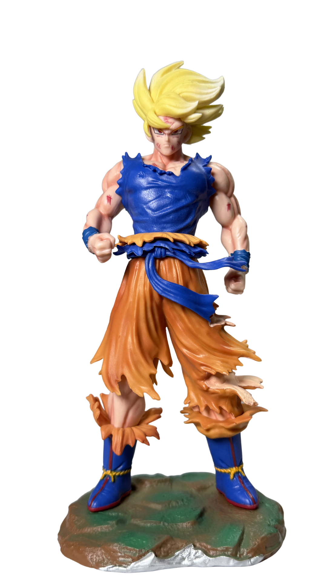 Super Saiyan Goku Battle Damaged Namek Saga Action Figure (23cm) | Hellzone