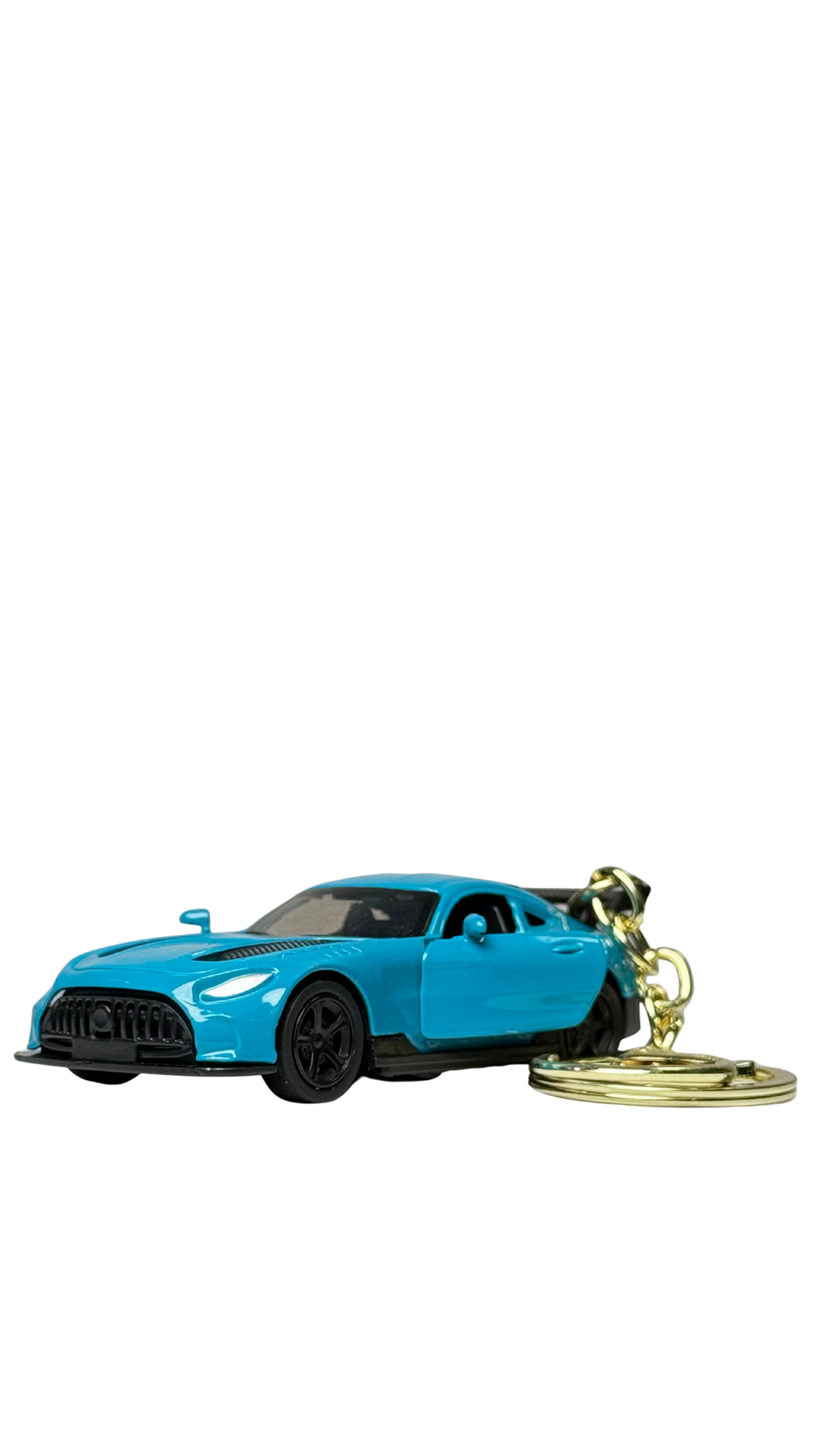 GT Race Car Blue Finish with Opening Doors & Large Spoiler Keychain | Hellzone
