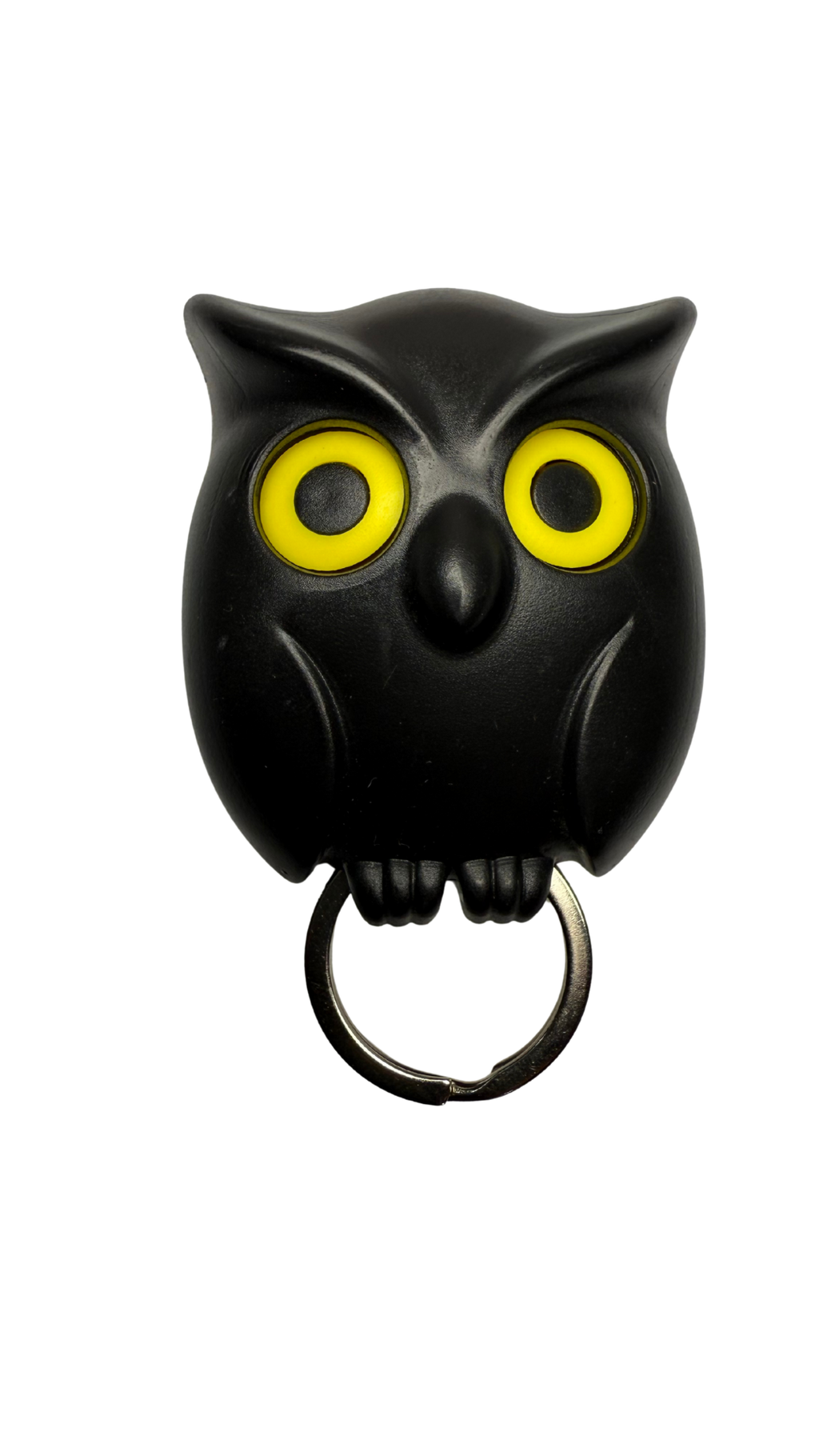 Black Owl with Bright Yellow Eyes Key Holder| Hellzone