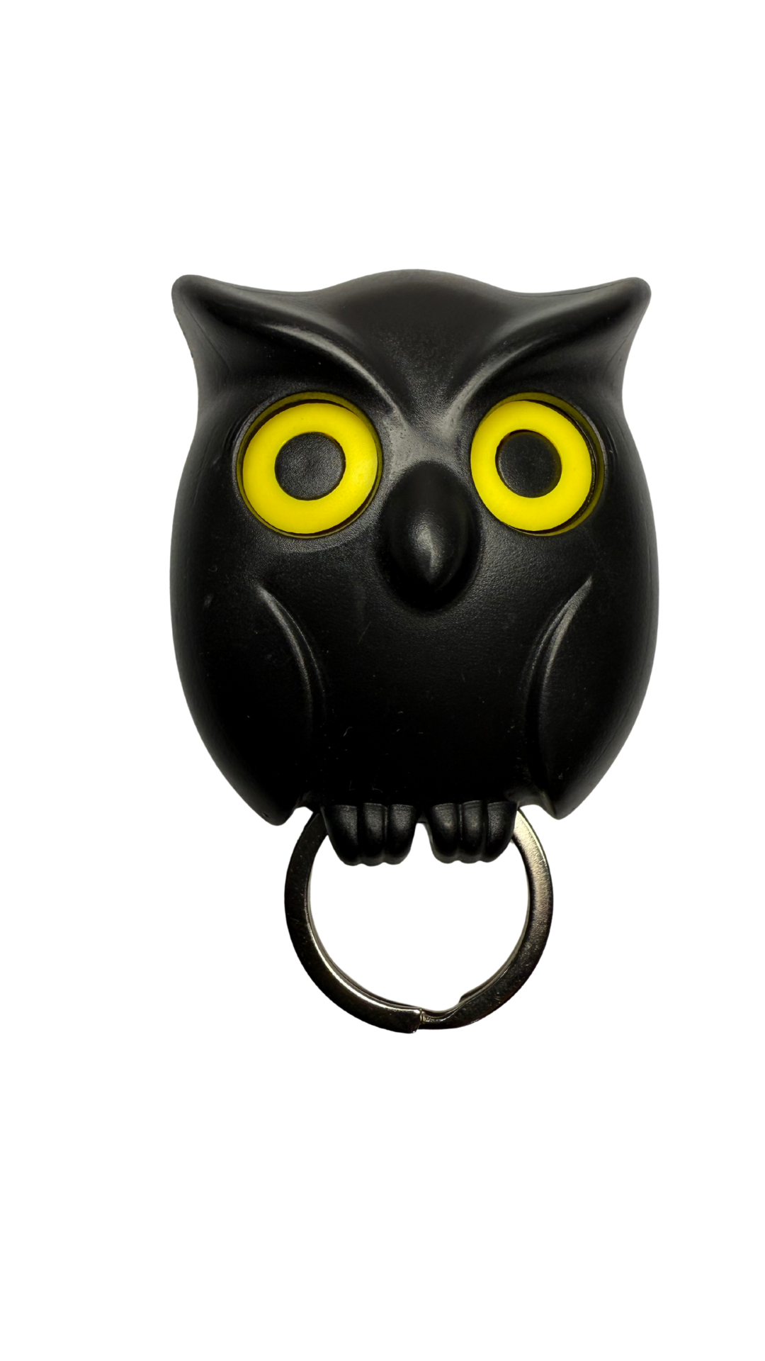 Black Owl with Bright Yellow Eyes Key Holder| Hellzone