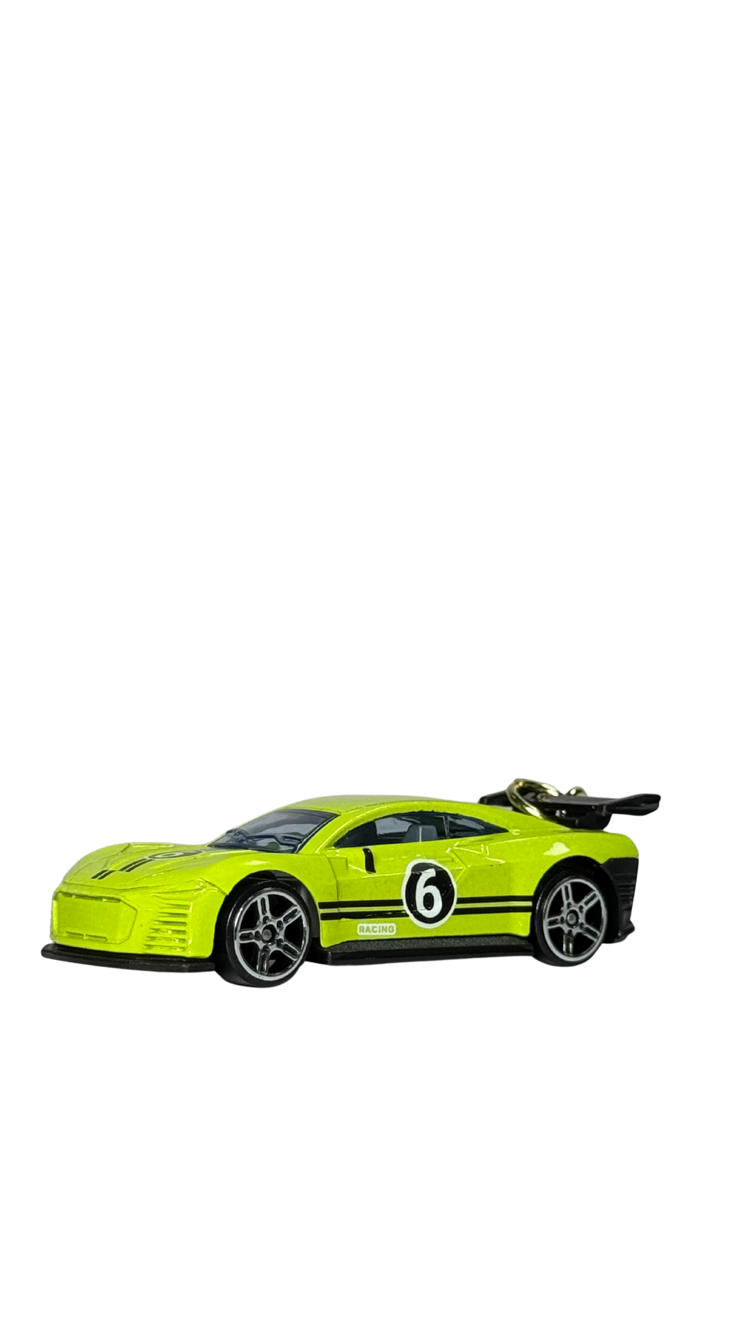 Race Car Neon Yellow GT Model Keychain | Hellzone