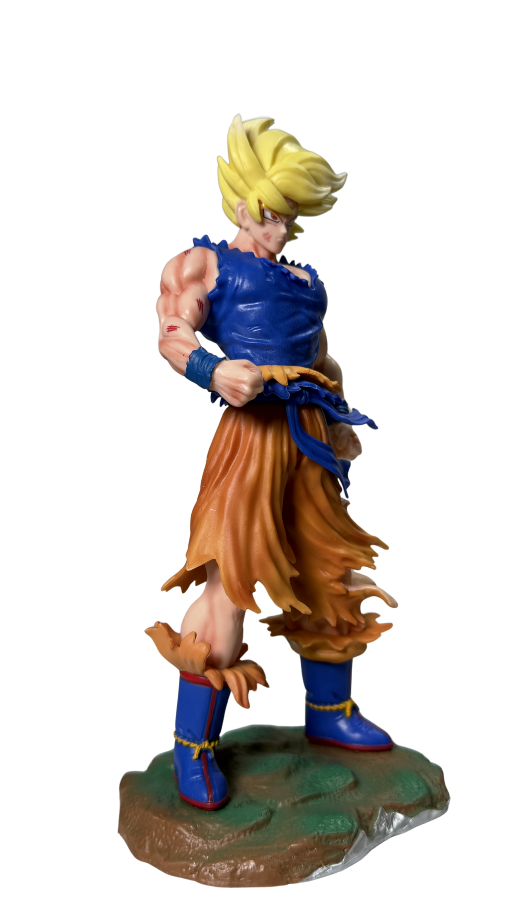 Super Saiyan Goku Battle Damaged Namek Saga Action Figure (23cm) | Hellzone