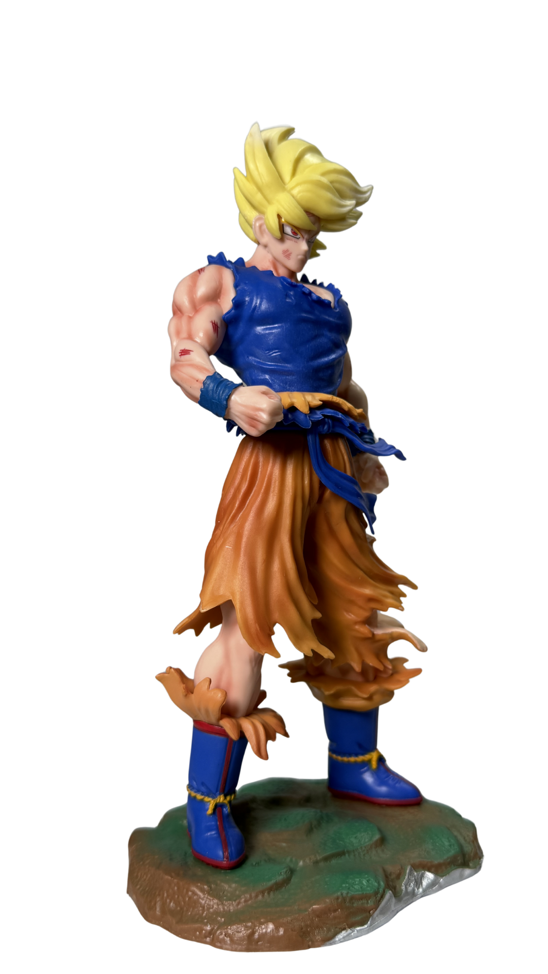 Super Saiyan Goku Battle Damaged Namek Saga Action Figure (23cm) | Hellzone