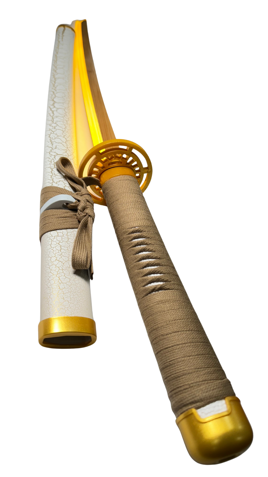 Zenitsu Agatsuma Golden LED Katana (104 Cm) | Hellzone