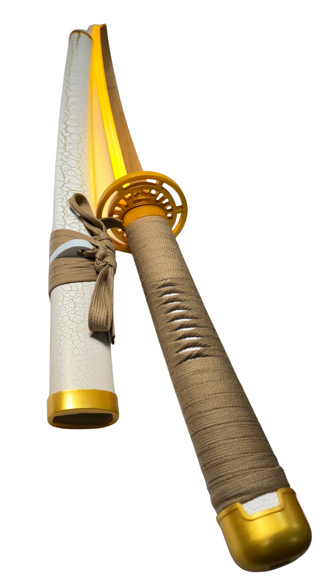 Zenitsu Agatsuma Golden LED Katana (104 Cm) | Hellzone
