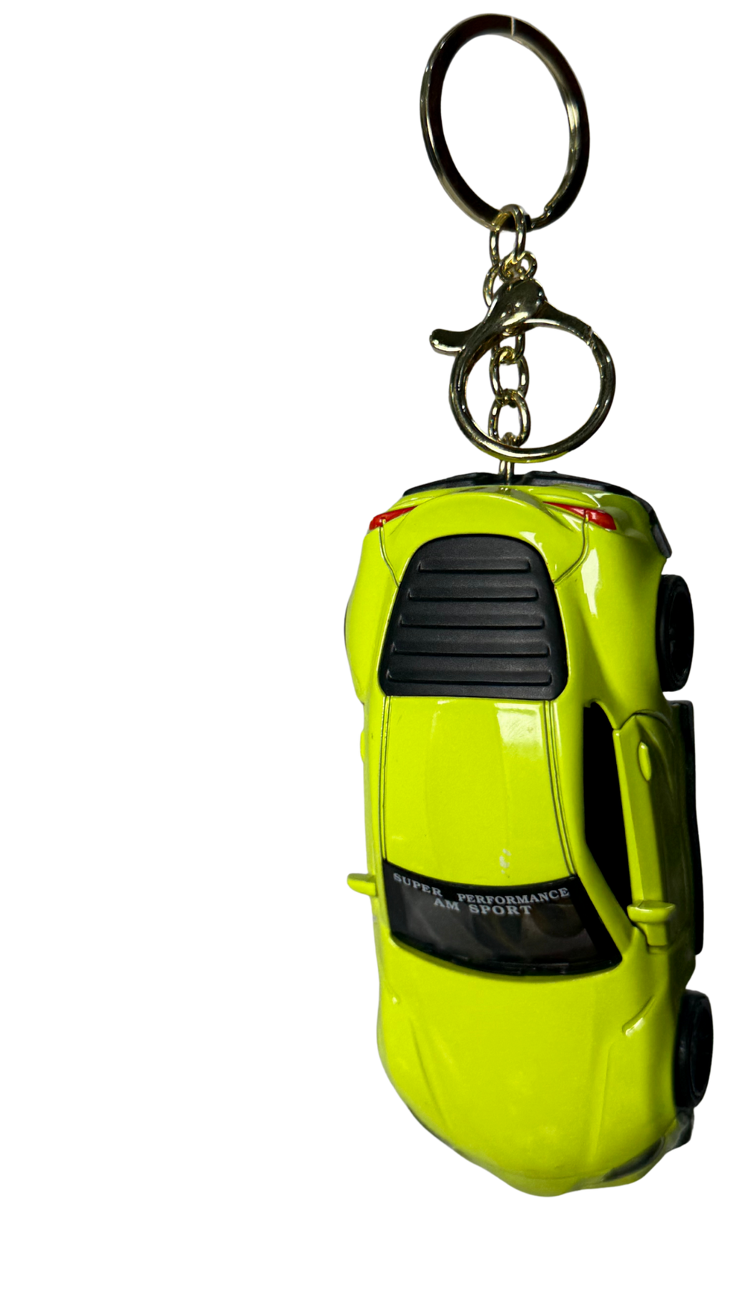 Sports Car Neon Yellow GT Model Super Performance Edition Keychain | Hellzone