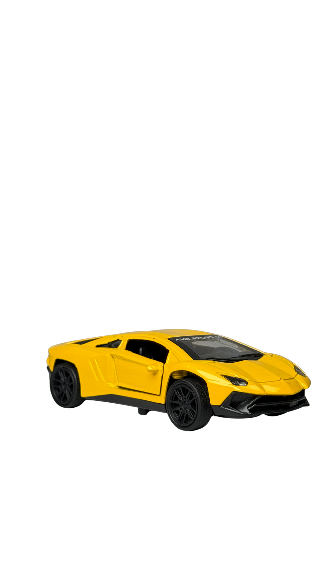 Hypercar Sports Car Glossy Yellow Finish Lamborghini Style Keychain | Hellzone