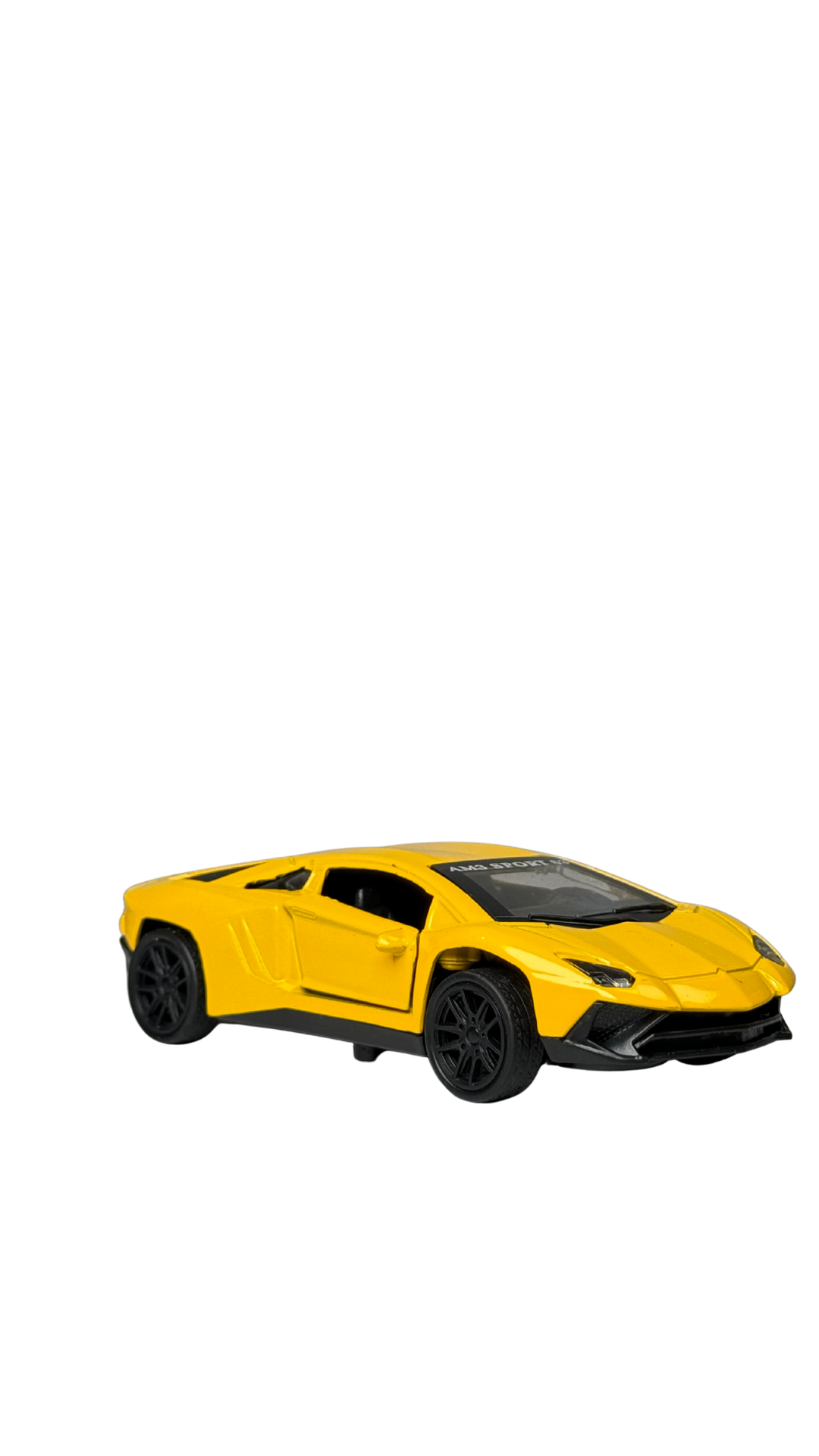 Hypercar Sports Car Glossy Yellow Finish Lamborghini Style Keychain | Hellzone