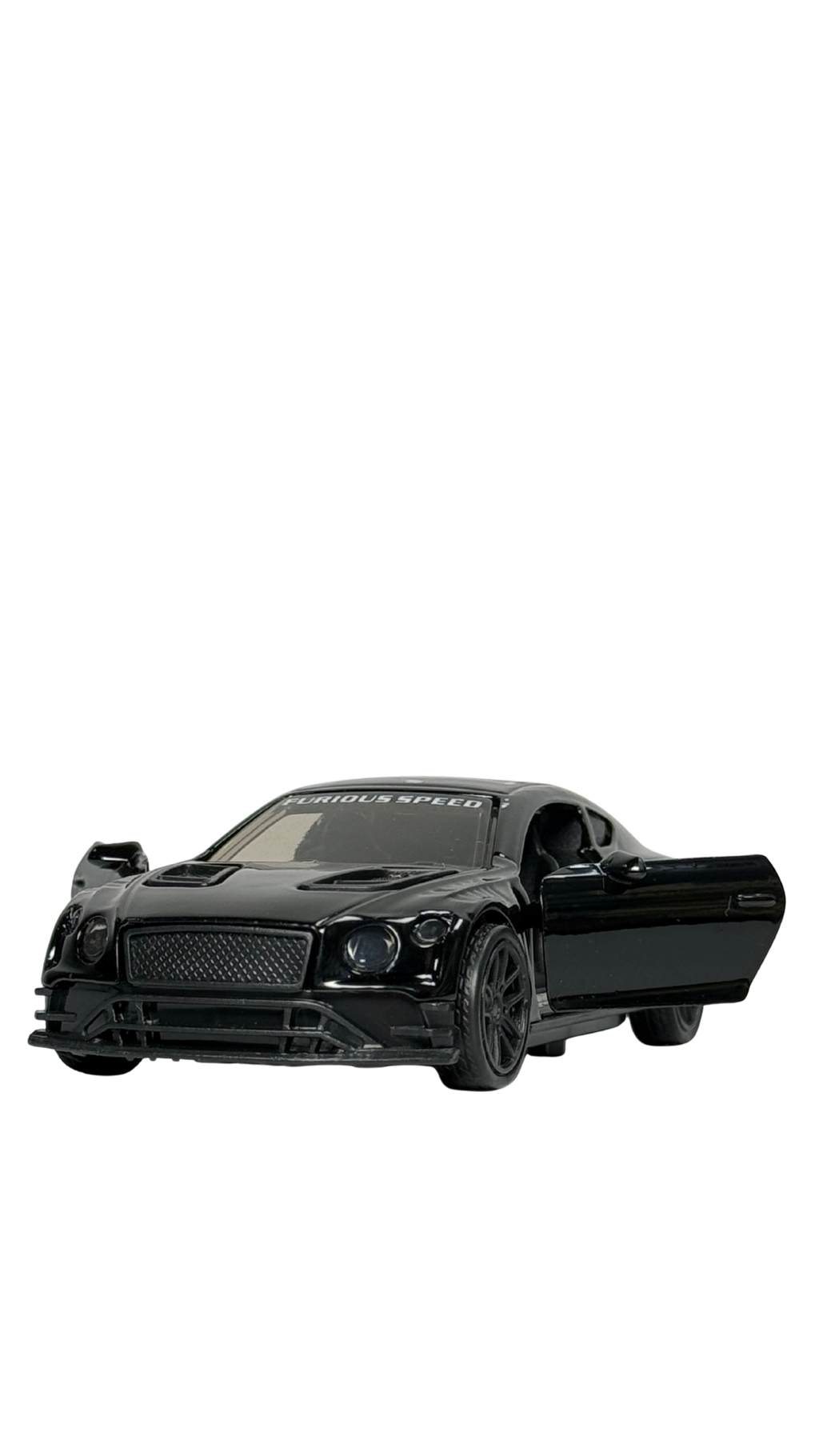 DM Sports Car Black Finish with Opening Doors & Gold Ring Keychain | Hellzone