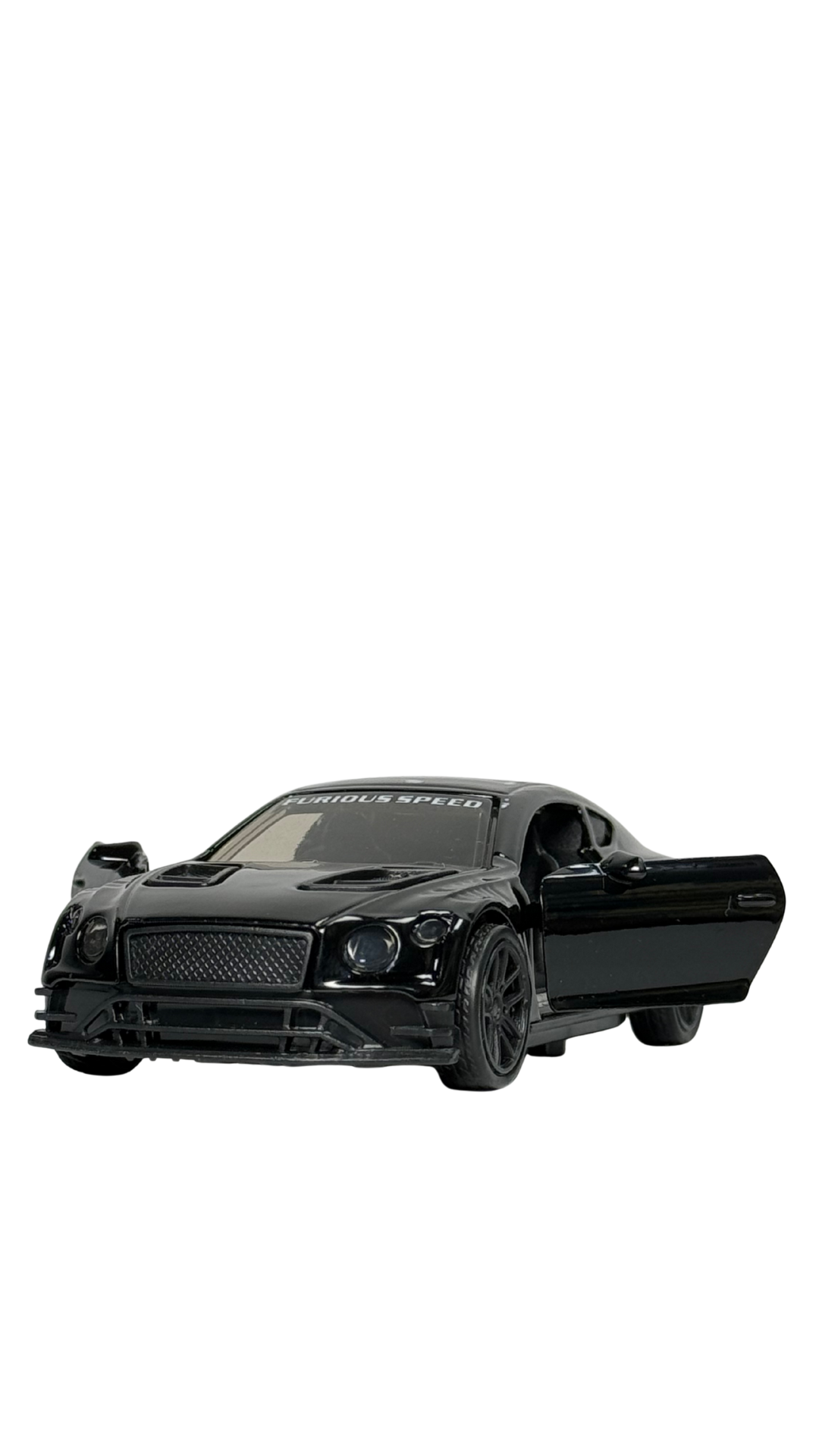 DM Sports Car Black Finish with Opening Doors & Gold Ring Keychain | Hellzone