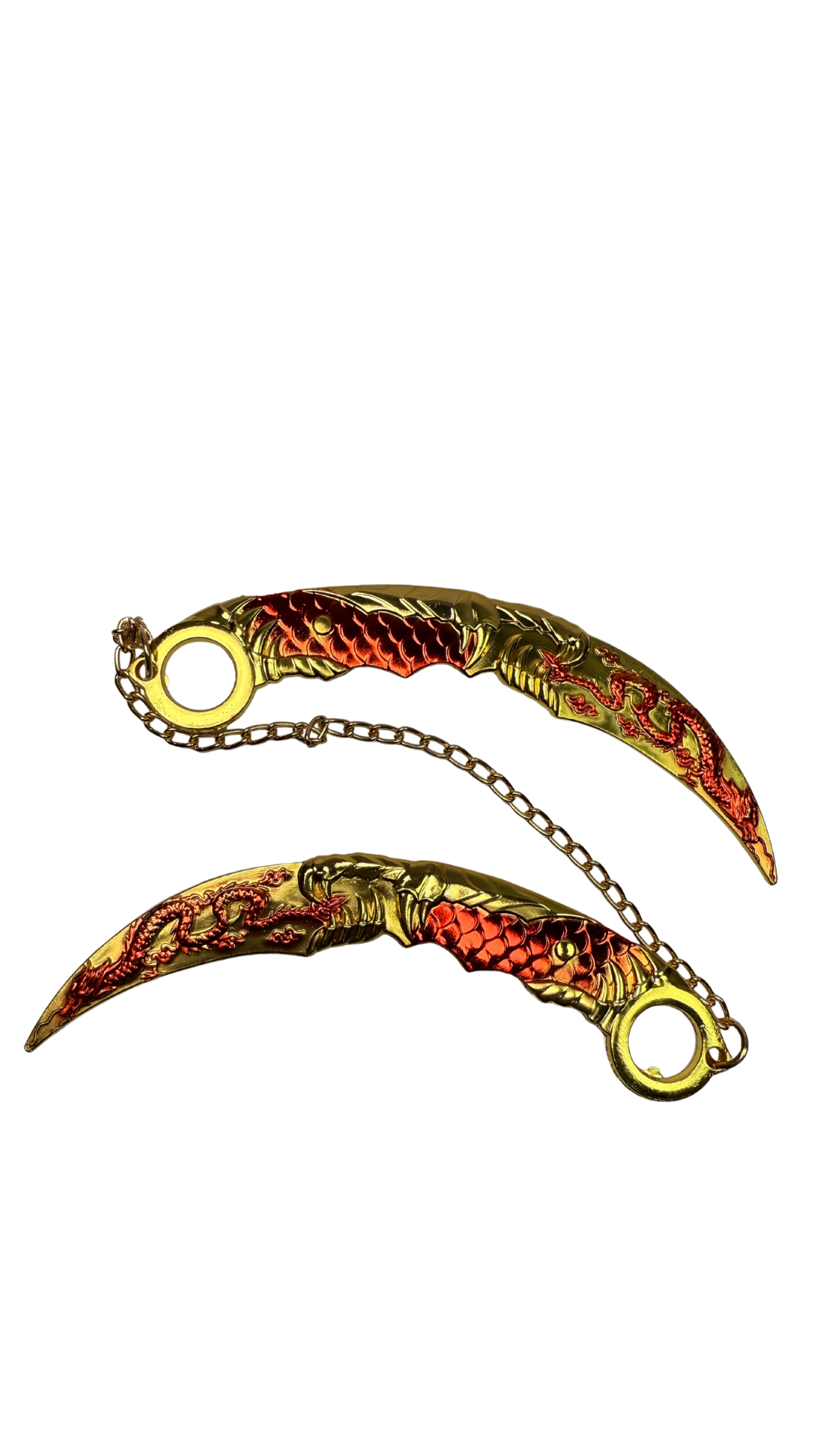 Dual Royal Dragon Karambit Gold & Red Weapon | Hellzone