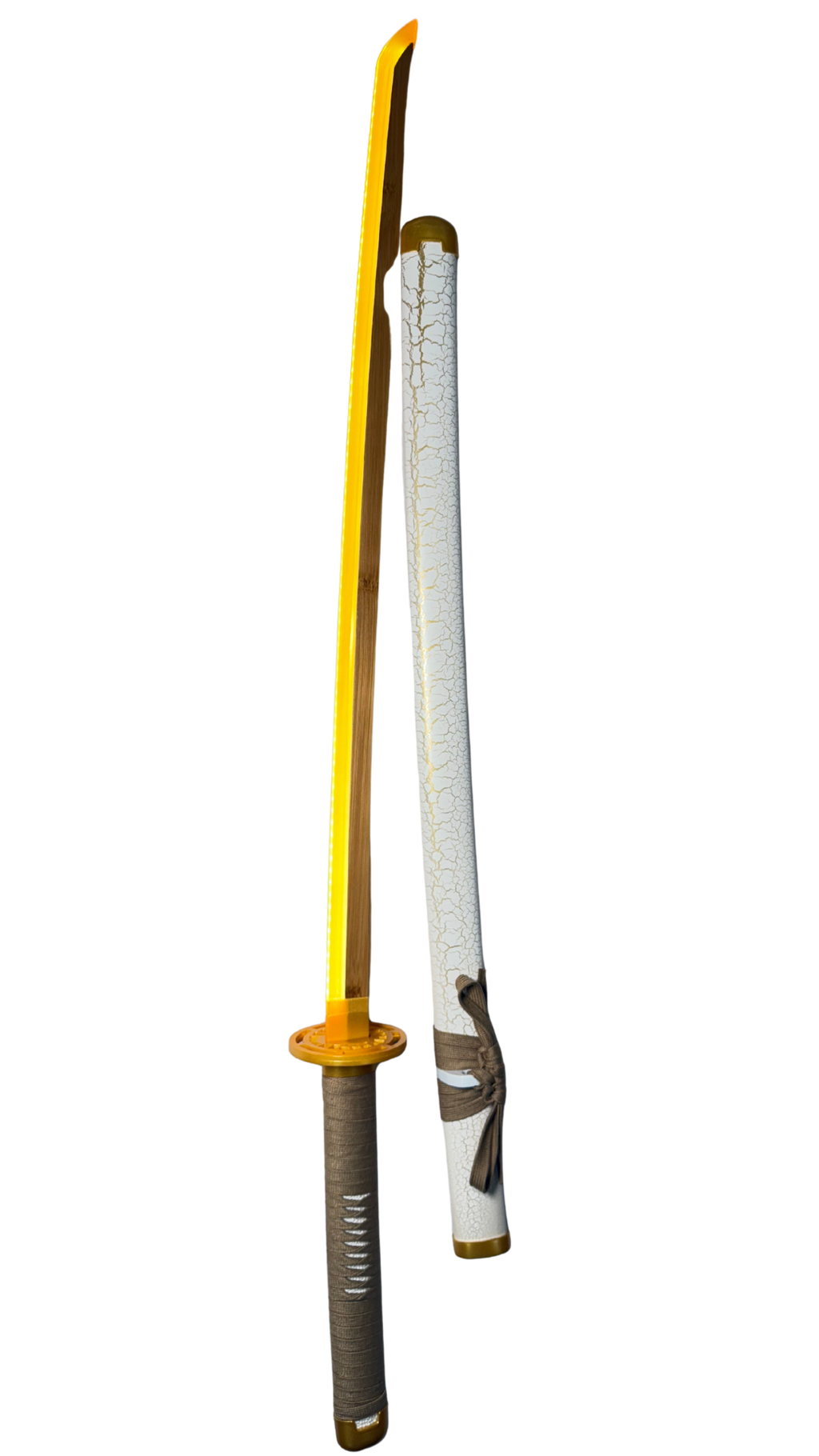 Zenitsu Agatsuma Golden LED Katana (104 Cm) | Hellzone
