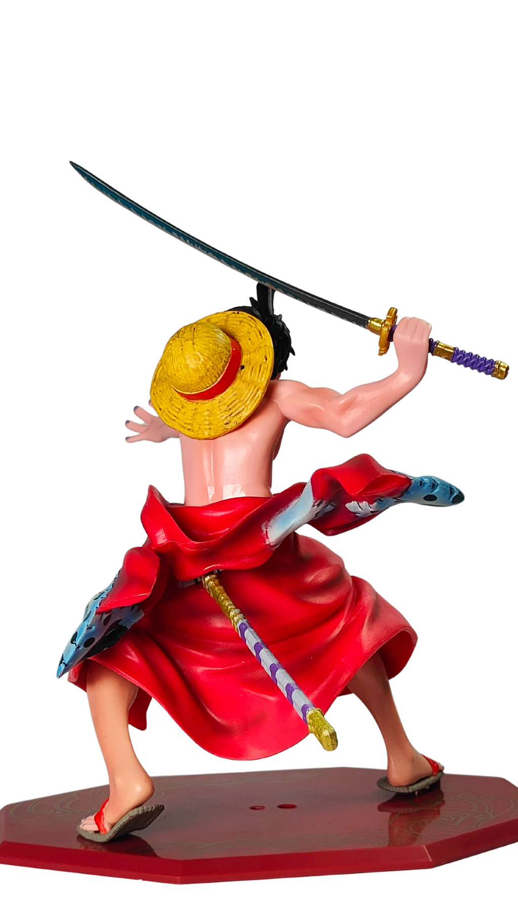 Monkey D. Luffy Dynamic Attack Pose with Katana Sword Action Figure (18Cm)