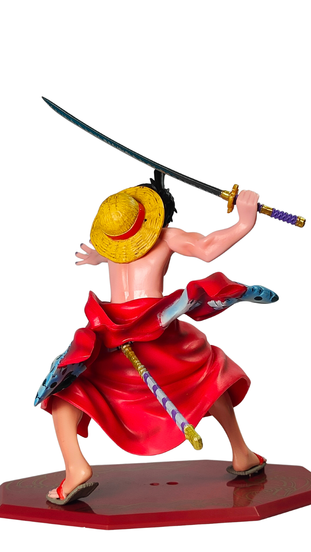 Monkey D. Luffy Dynamic Attack Pose with Katana Sword Action Figure (18Cm)