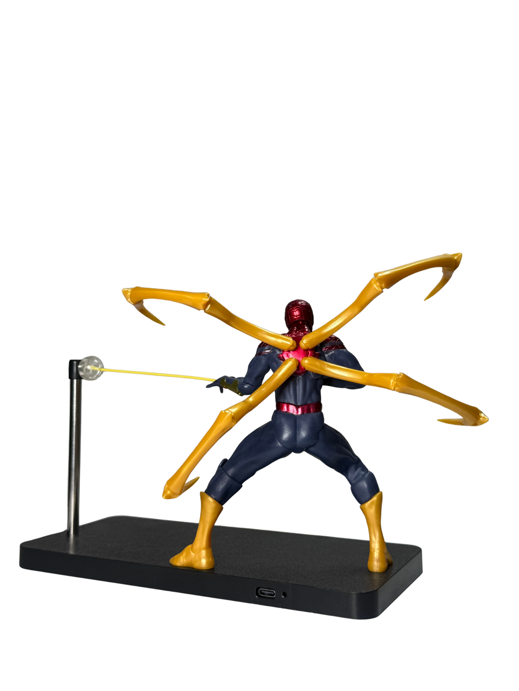 Spider-Man Action Figure with Yellow LED Desk Lamp | Hellzone