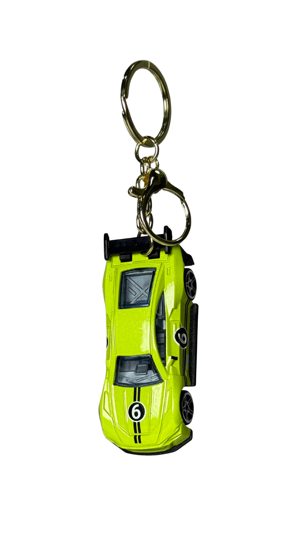 Race Car Neon Yellow GT Model Keychain | Hellzone
