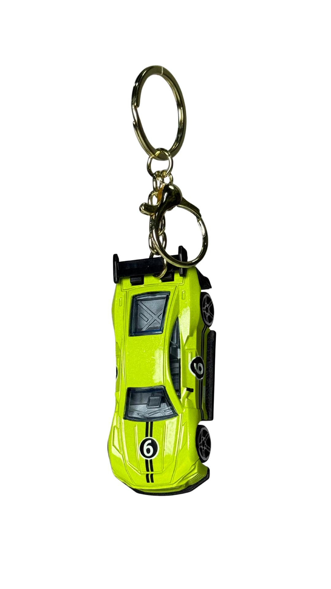 Race Car Neon Yellow GT Model Keychain | Hellzone