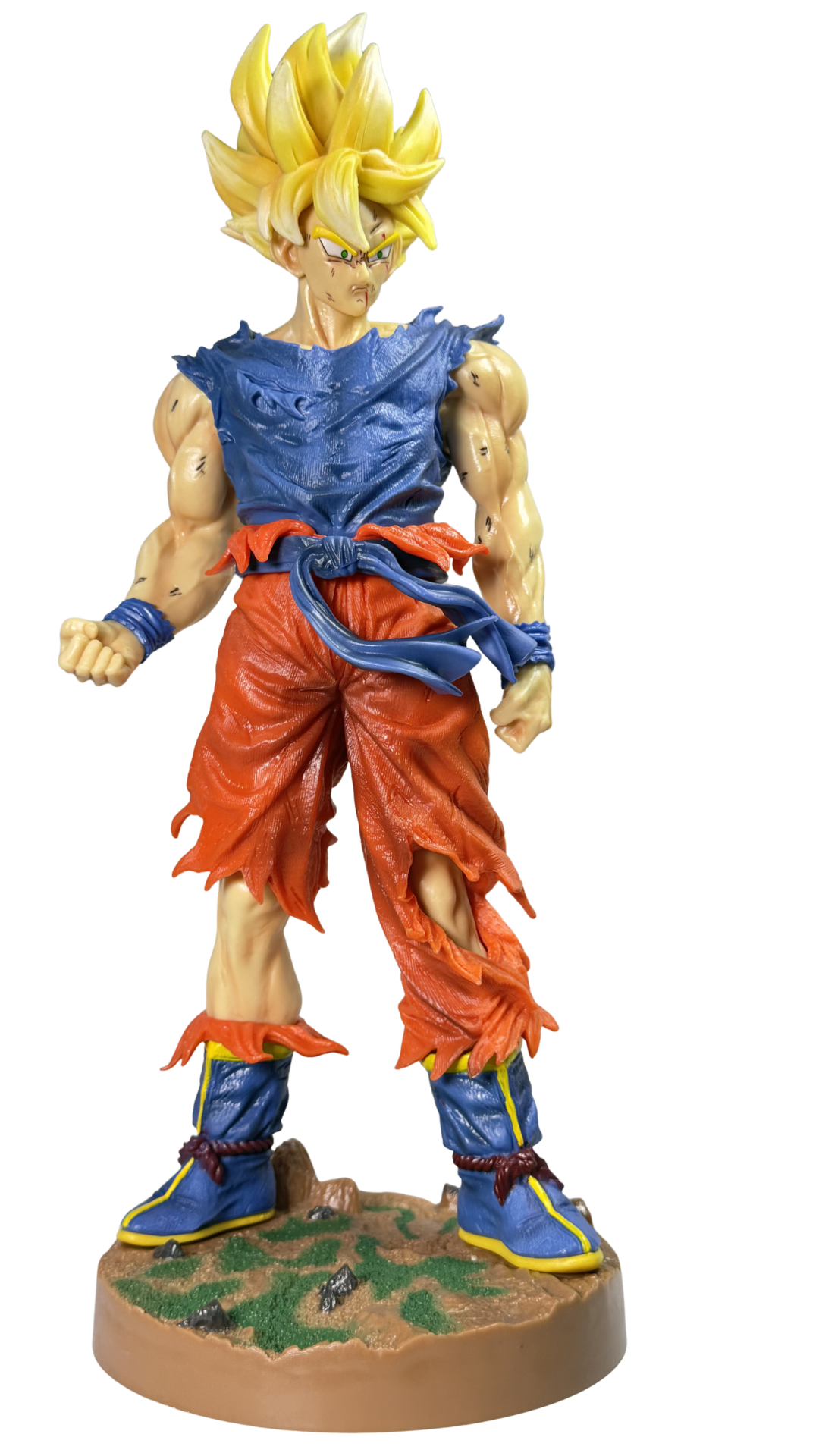 Super Saiyan Goku: Battle-Damaged Edition – Premium Action Figure (44cm) | Hellzone