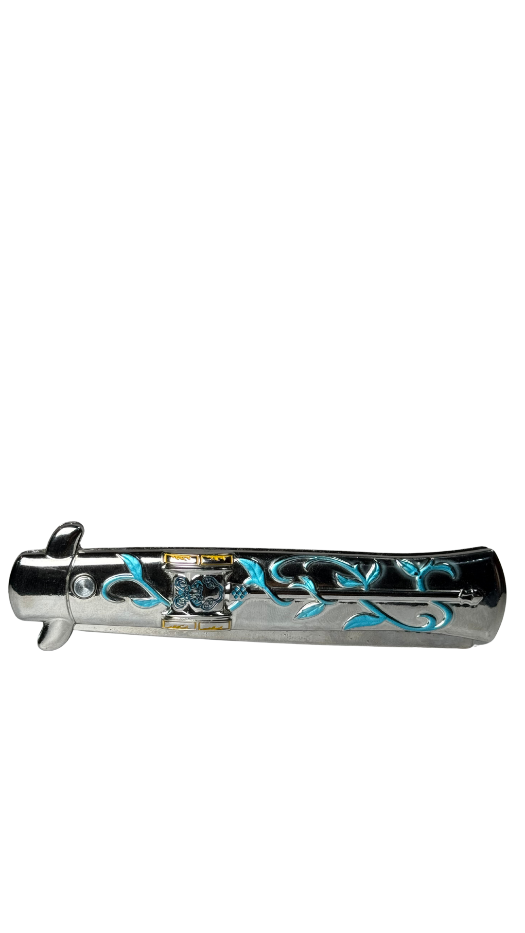 Switchblade Comb - Skull & Vine Gothic Style Pocket Hair Brush | Hellzone