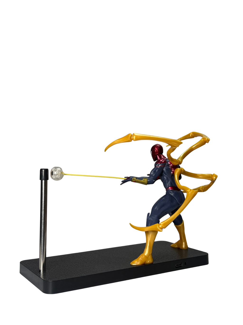 Spider-Man Action Figure with Yellow LED Desk Lamp | Hellzone