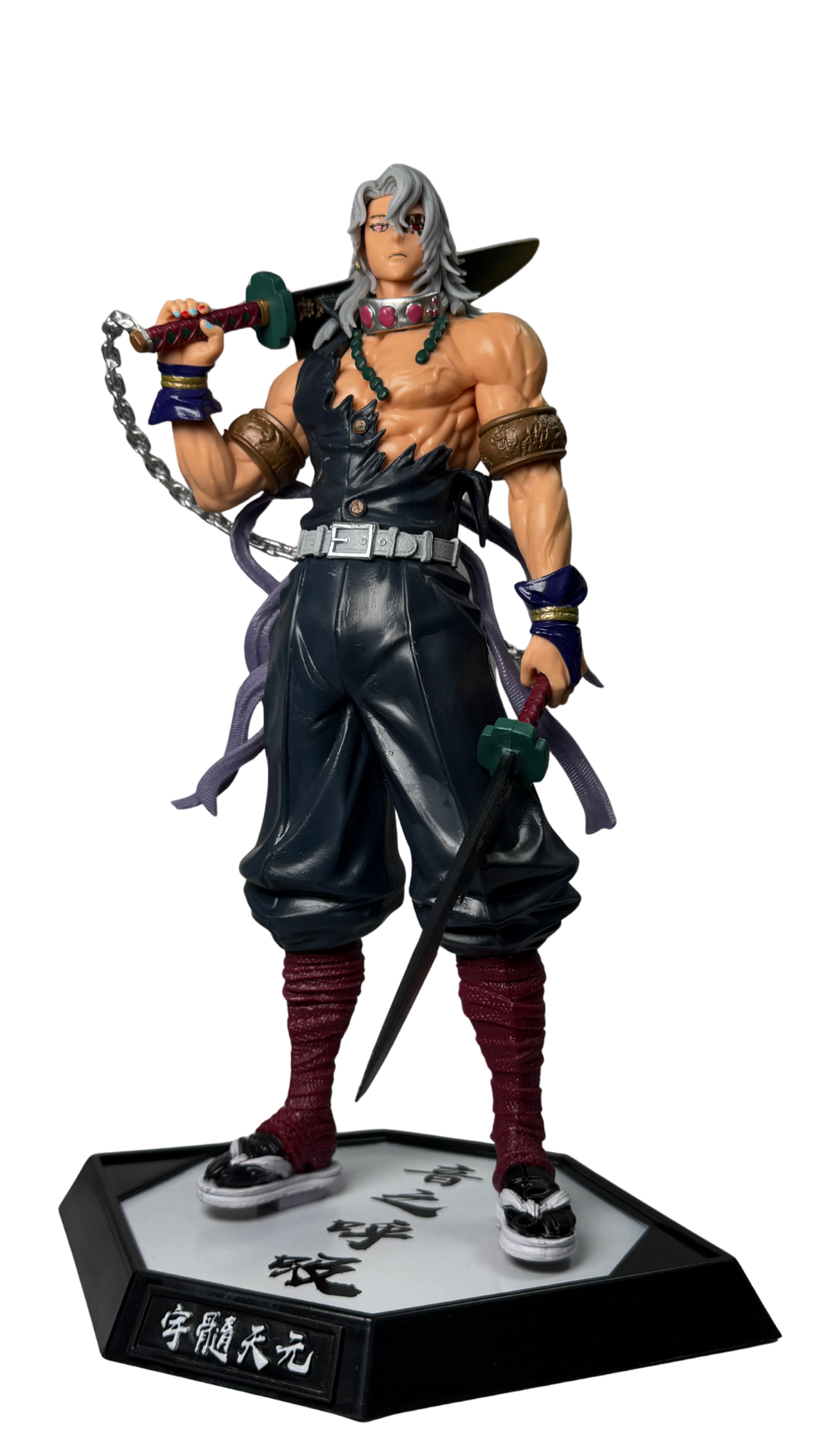 Tengen Uzui Dual Chained Nichirin Blades Action Figure (30Cm)