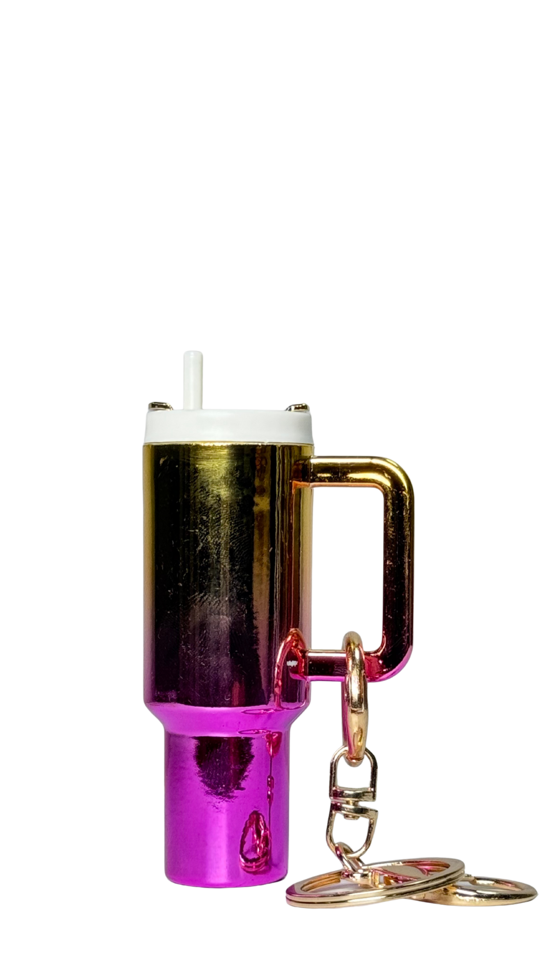Mini Tumbler Pink & Gold Keychain | Hellzone