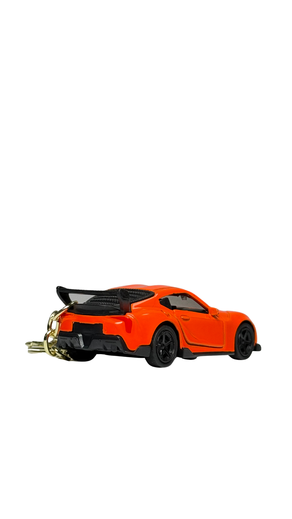 GT Race Car Orange Finish with Functional Opening Doors & Carbon Spoiler Keychain | Hellzone