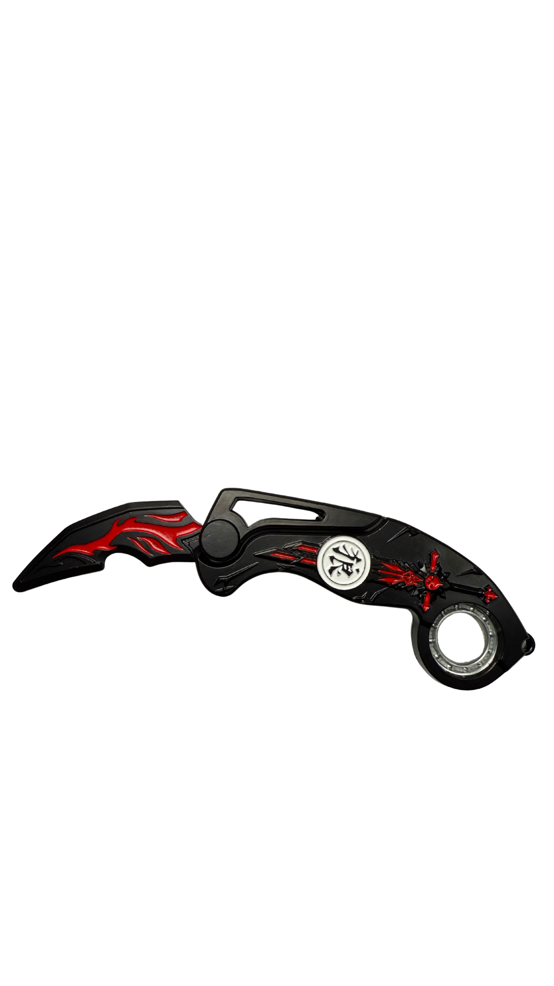 Shadow Dragon Karambit Folding Knife - Red & Black Fantasy Tactical Blade | Hellzone
