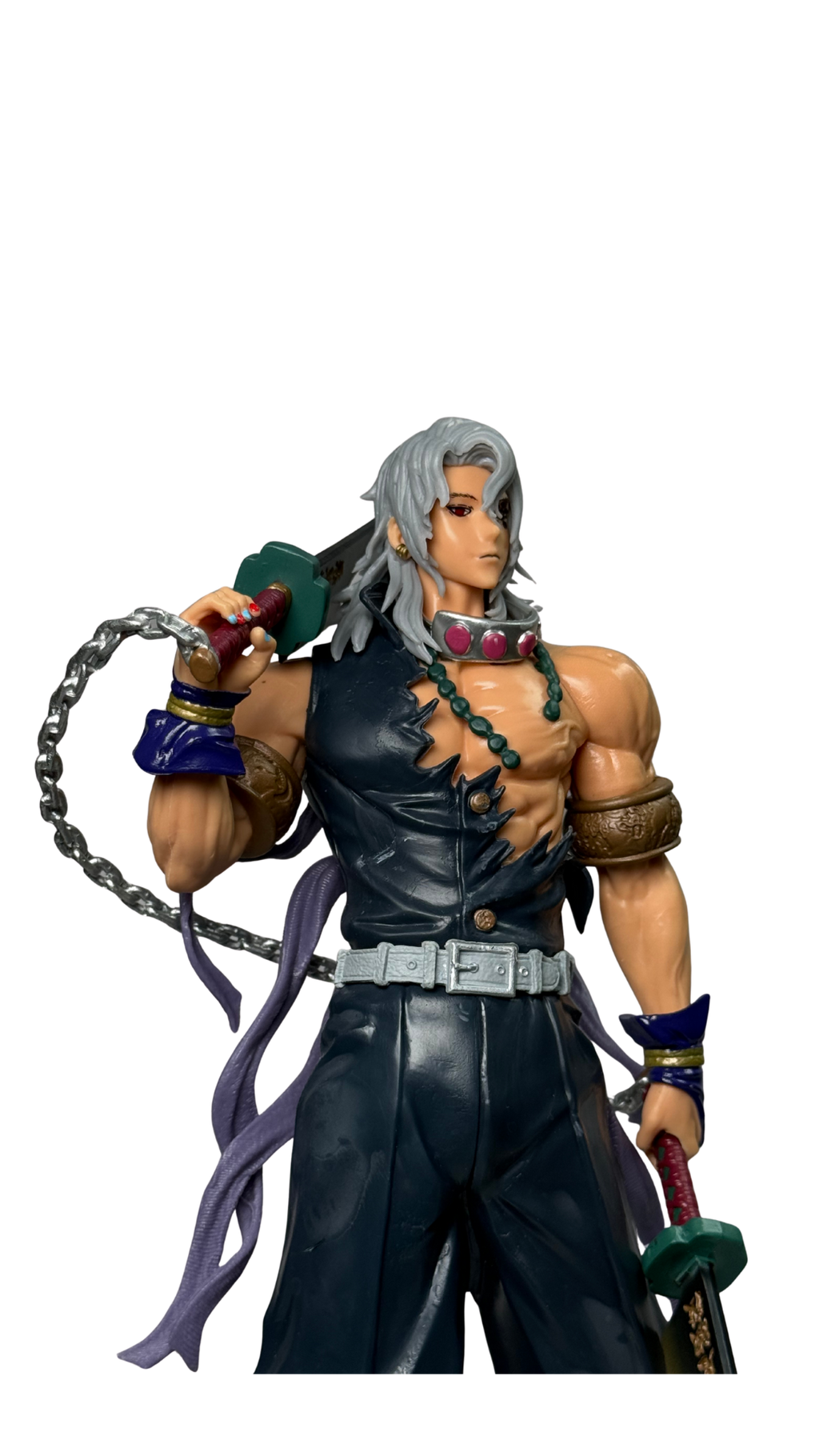 Tengen Uzui Dual Chained Nichirin Blades Action Figure (30Cm)