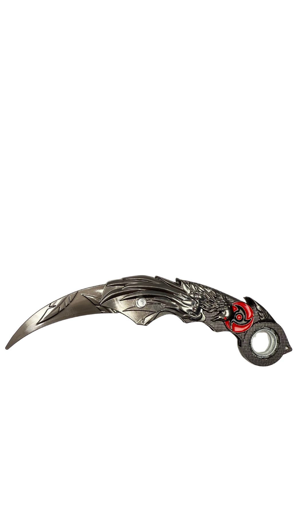 Shadow Fang Karambit Dragon Head Silver Fantasy Knife | | Hellzone